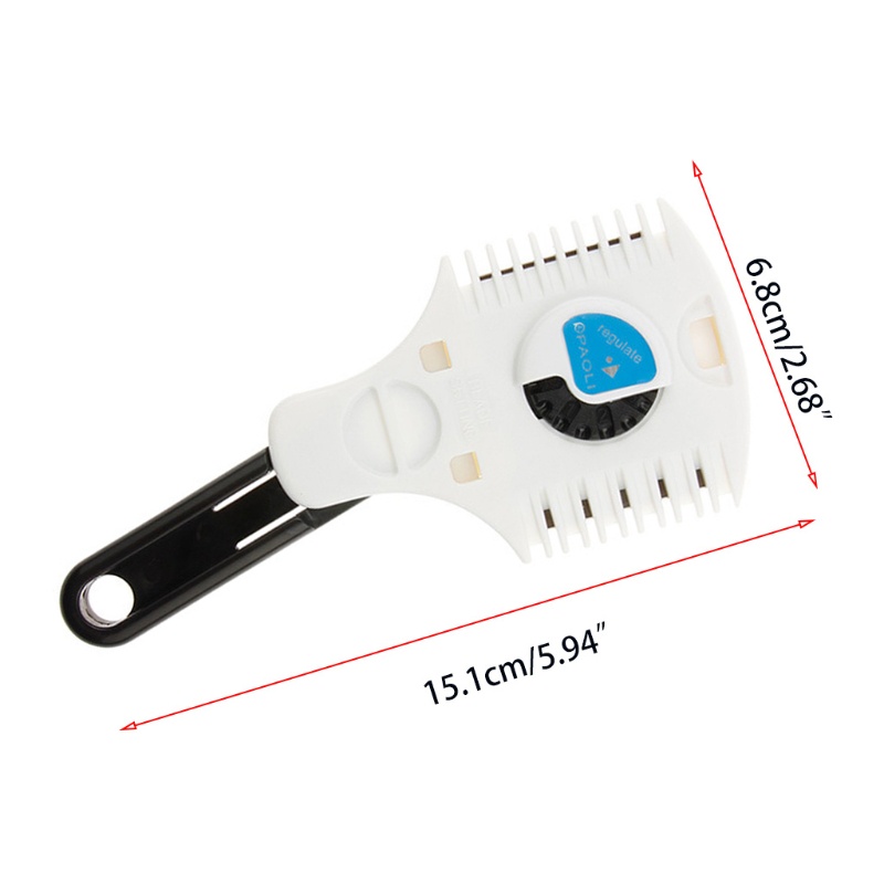 ACG Double Side Hair for Razor Comb Adjustable Thinning Comb Haircut Scissors for Razor Plastic Hair Comb Cutter Trimmer