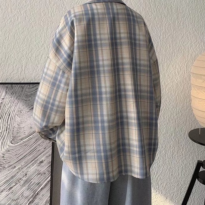 Áo Sơ Mi Sọc Caro Tay Dài Thời Trang Dành Cho Nam áo thun from rộng sơ mi nam dài tay áo sơ mi nam đẹp áo sơ mi nam cao cấp áo flannel