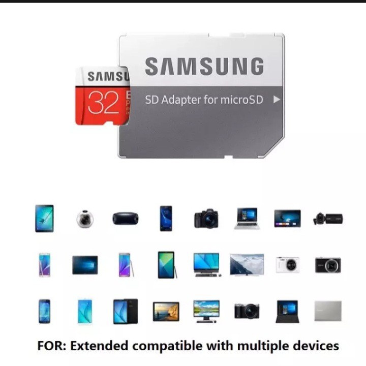 Thẻ nhớ Samsung 64GB tốc độ đọc up to 100MB/s hỗ trợ quay video full HD, video 2K, video 4K +Tặng kèm Đầu Đọc