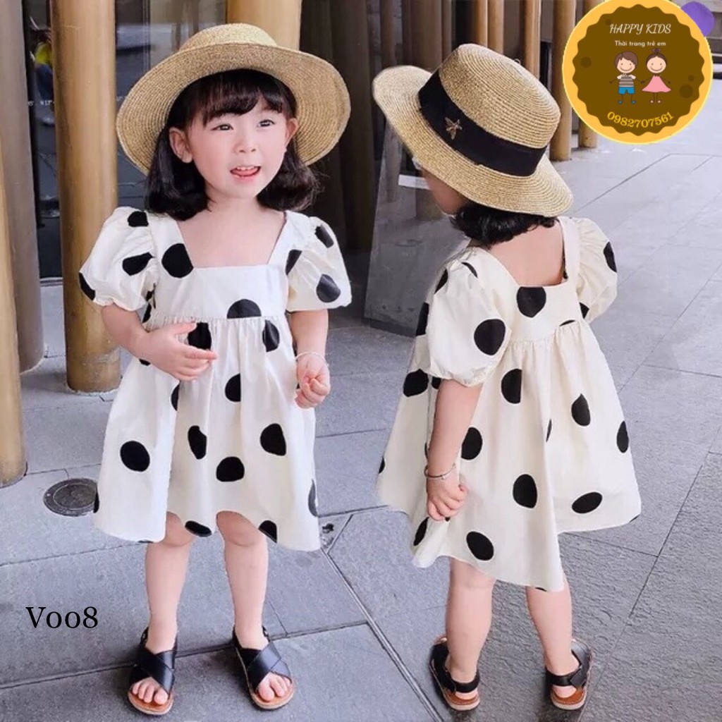 Váy chấm bi siêu dễ thương cho bé