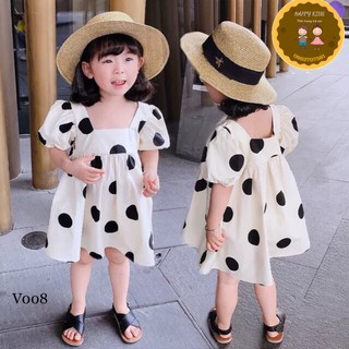 Váy chấm bi siêu dễ thương cho bé