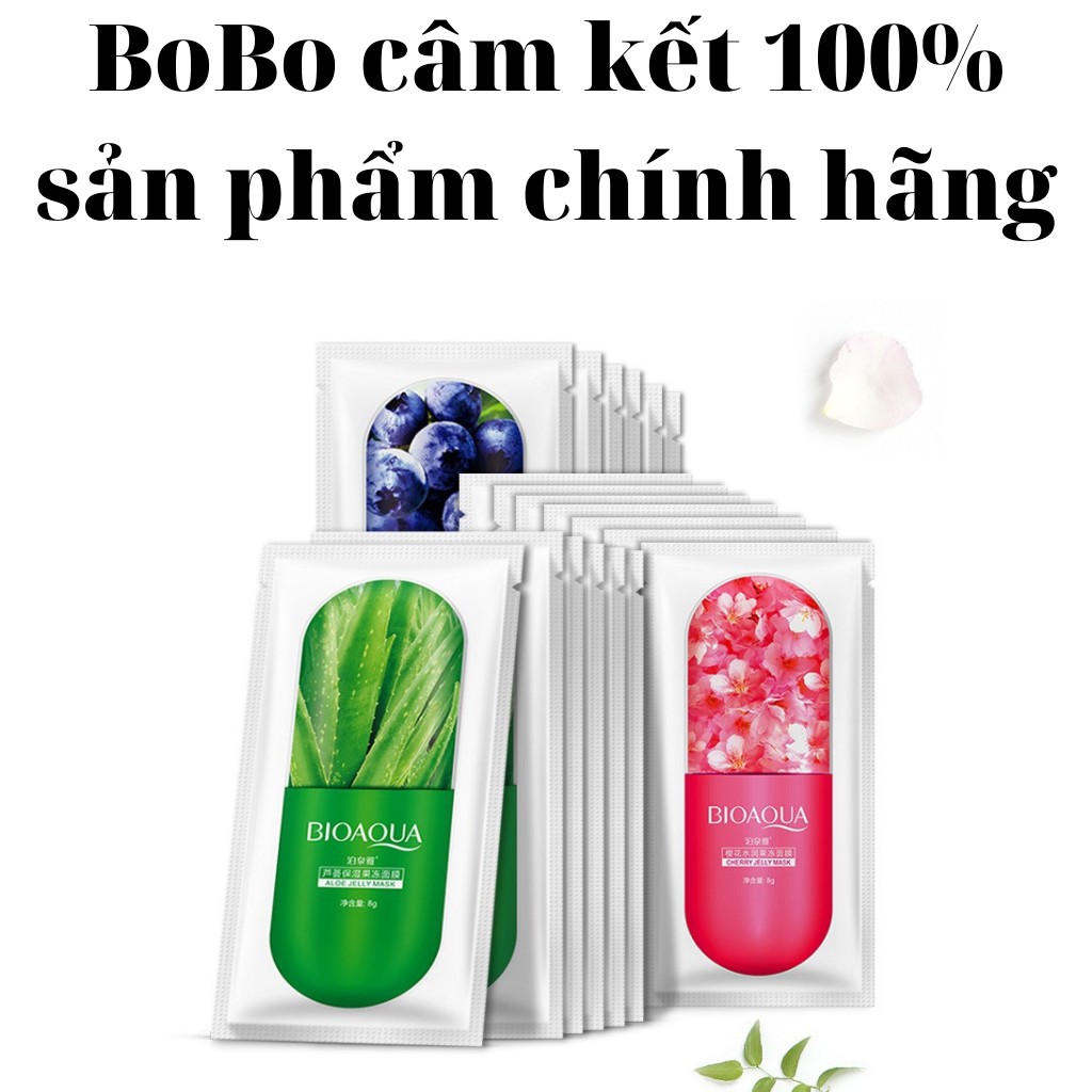 Mặt nạ ngủ cấp ẩm dưỡng trắng da thạch collagen BIOAQUA nội địa Trung