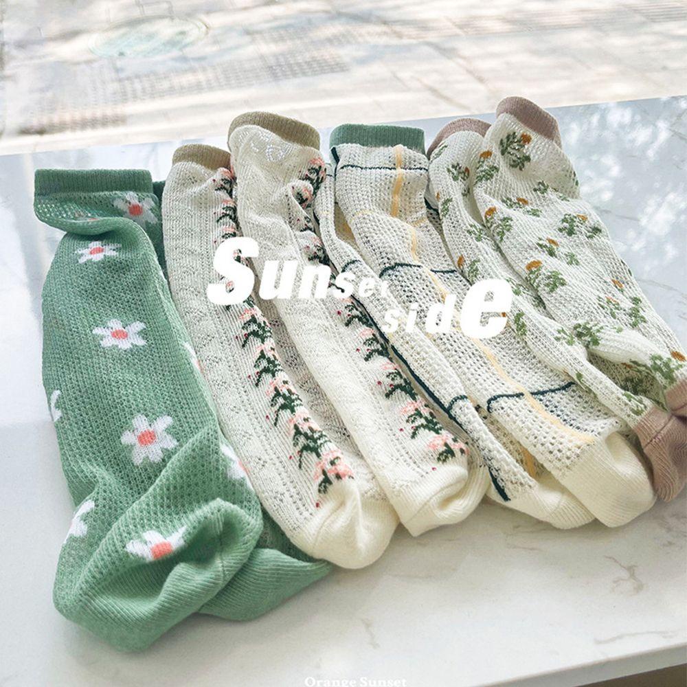 MELODG Vớ Cotton Phối Lưới Thoáng Khí Cho Bé Từ 1-12 Tuổi