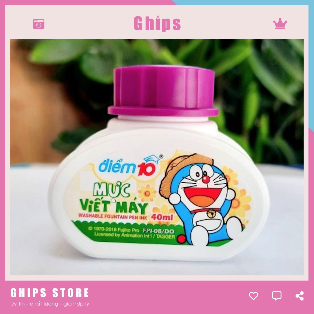 Mực Viết Máy Mực Bút Máy Điểm 10 Doraemon Mực Viết Chữ Đẹp Dành Cho Học Sinh Tiểu Học