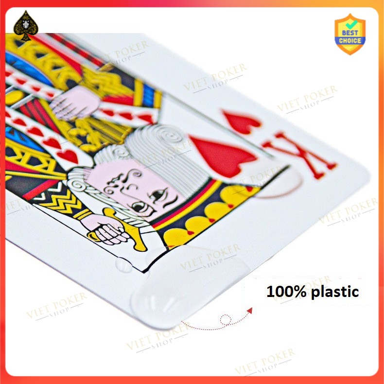 Bài nhựa tiến lên - tú lơ khơ chất lượng cao 100% plastic