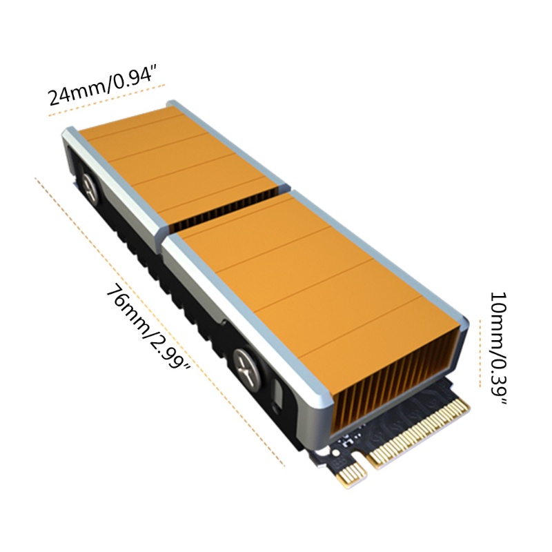 Đế Tản Nhiệt Bằng Đồng Cho M 2 SSD NVME 2280