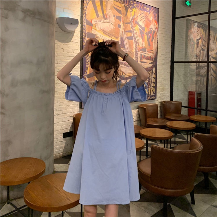 Đầm Tay Phồng Form Rộng Thời Trang Dành Cho Nữ