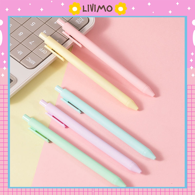 Bút bi mực nước đen cao cấp dễ thương LIVIMO BB43
