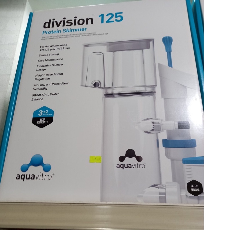 Máy đánh bọt Protein Skimmer cho bể cá cảnh biển Division 125 Aquavitro Usa