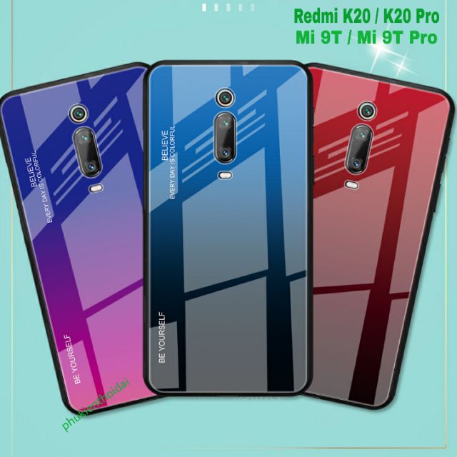 Ốp lưng Redmi K20 / K20 Pro / Mi 9T kính đa sắc thời trang cao cấp chống sốc