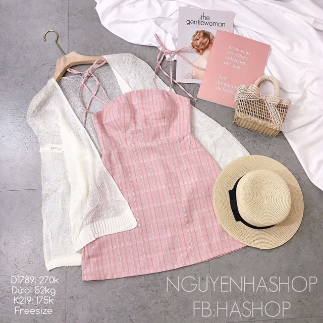 Vải kẻ may vest chất dày dặn không nhăn