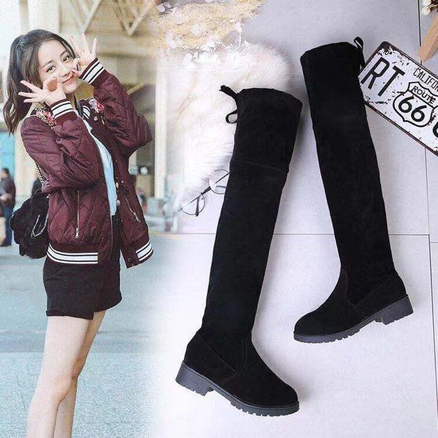 bốt đế bằng có lót lông ấm áp | BigBuy360 - bigbuy360.vn