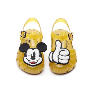 Giày Búp Bê Đính Nơ Mickey Cho Bé Gái