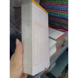 (Set 5 Xấp) Thẻ Chấm Công Bằng Giấy (1 Xấp=100 Tờ)Dày-Mỏng