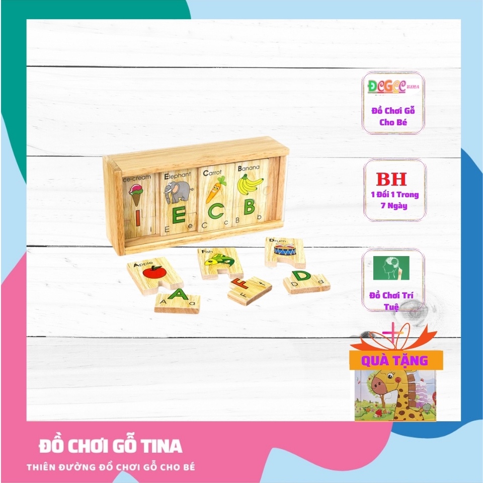 Đồ Chơi Cho Bé Bộ Tìm Chữ Cái Tiếng Anh Winwintoys,Đồ Chơi Gỗ Giáo Dục Thẻ Học Chữ Cái Tiếng Anh