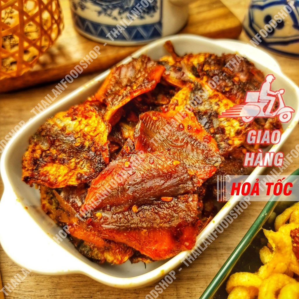 Khô Cá Chỉ Vàng Sốt Sate Lon 300Gram