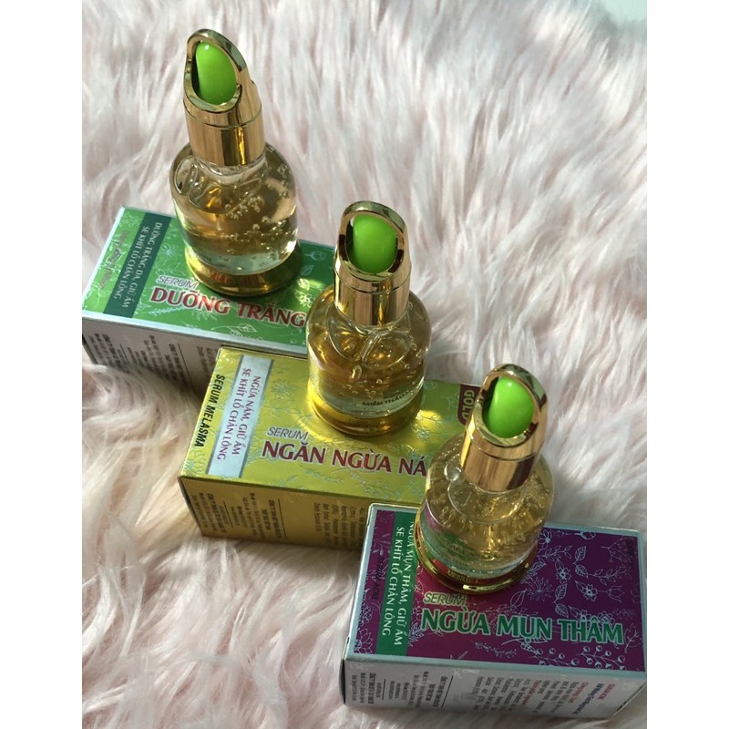 Serum Miền Thảo Mộc 25ml (Vàng Gold Ngừa Nám) (Xanh Lá Trắng Da) 25ml( Hồng Phấn Ngừa Mụn Thâm)