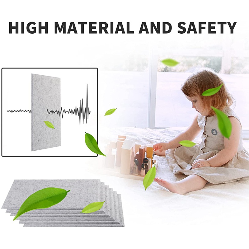 Set 9 Đệm Xốp Cách Âm Chống Ồn Hình Chữ Nhật Trang Trí Cho Studio