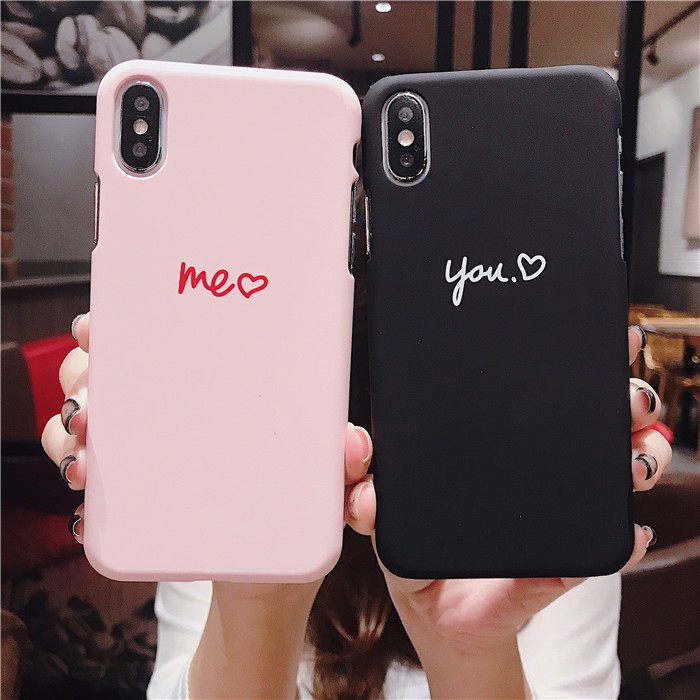 Ốp lưng iphone You and Me TPU trơn dẻo mềm 5/5s/6/6plus/6s/6splus/7/7plus/8/8plus/x/xr/xs/11/12/pro/max/plus/promax | BigBuy360 - bigbuy360.vn