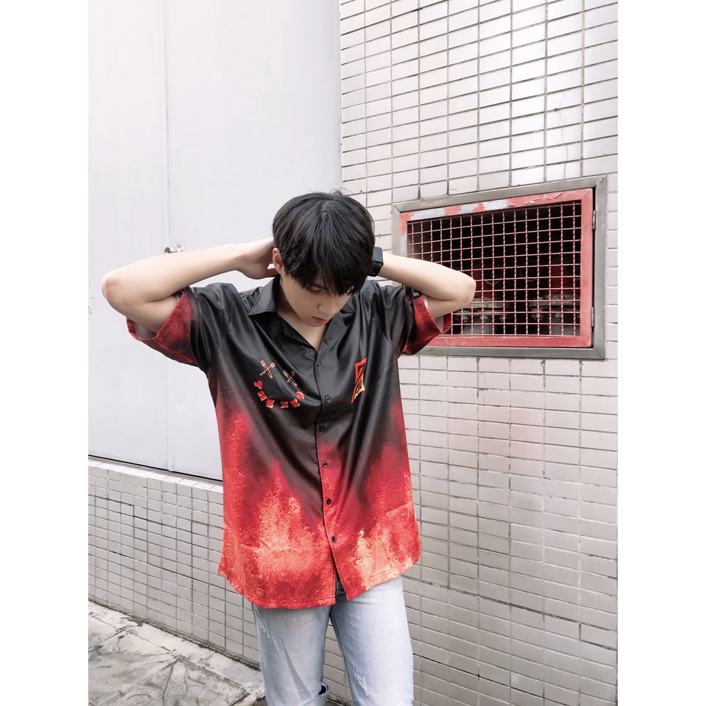 Áo sơ mi Red Flame