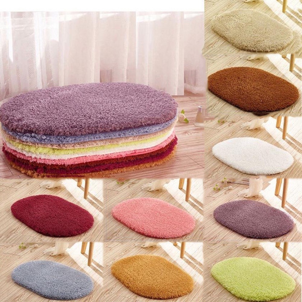 (BAO GIÁ SỈ)Thảm chùi chân chất liệu nhung lông cừu mềm mại kt 40x60 dùng cho nhà tắm, nhà vệ sinh, nhà bếp, phòng khách