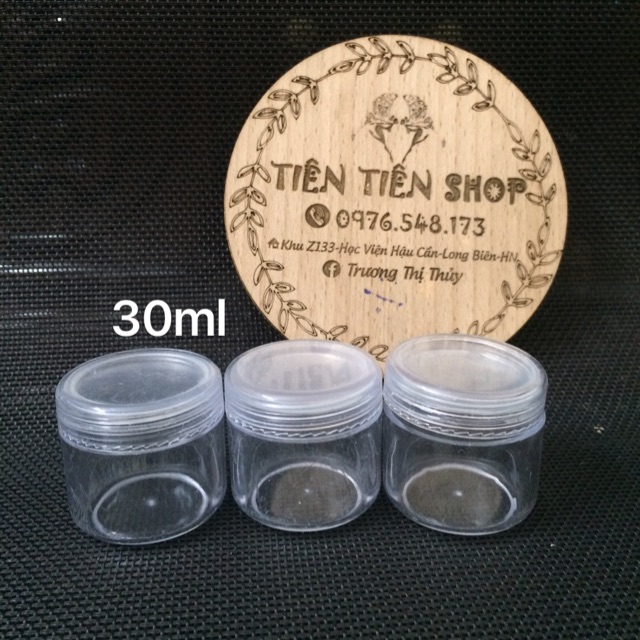 Hũ nhựa trong 30ml