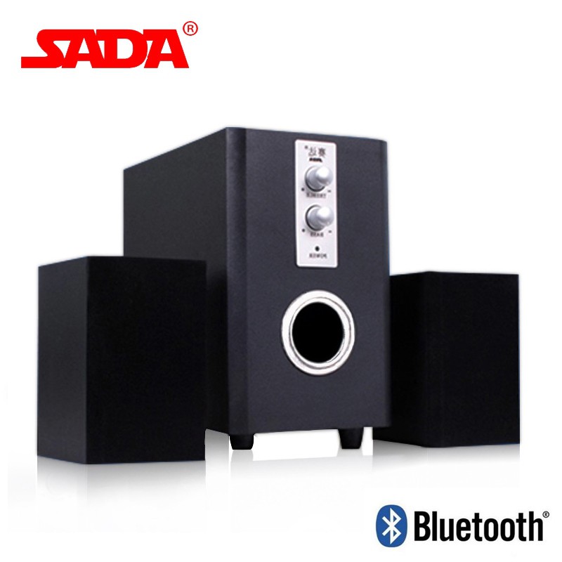 Loa Gỗ Siêu Trầm 2.1 Đa Chức Năng SADA Q1 - Kết nối máy tính, có bluetooth kết nối điện thoại, laptop, tivi tiện lợi