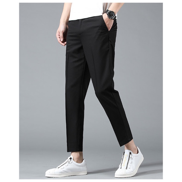 Quần tây nam ống côn dáng slim fit chất liệu co giãn,Quần âu nam công sở thương hiệu VINTINO