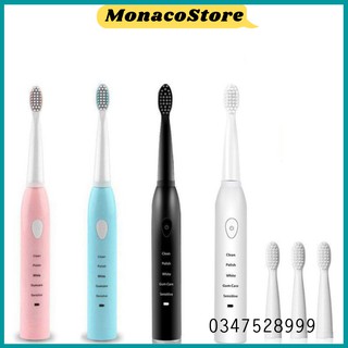 Bàn chải điện tự động đánh răng/ bàn chải đánh răng điện 5 cấp độ cho trẻ em, người lớn, Hàng Nội Địa Cao Cấp ~MNC