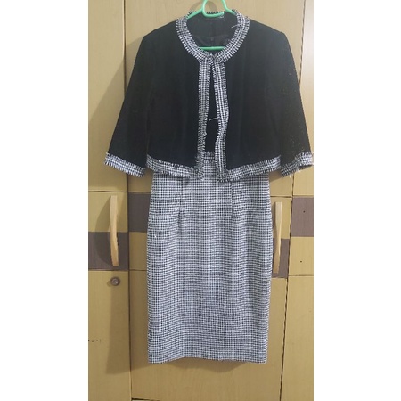 set đầm kèm áo khoác lửng