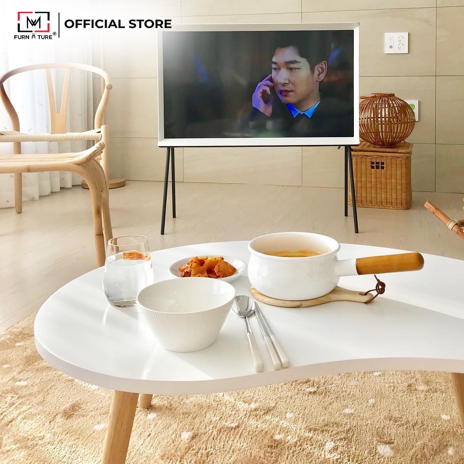 Bàn trà sofa hình hạt đậu hàn quốc thương hiệu MW FURNITURE - Nội thất căn hộ