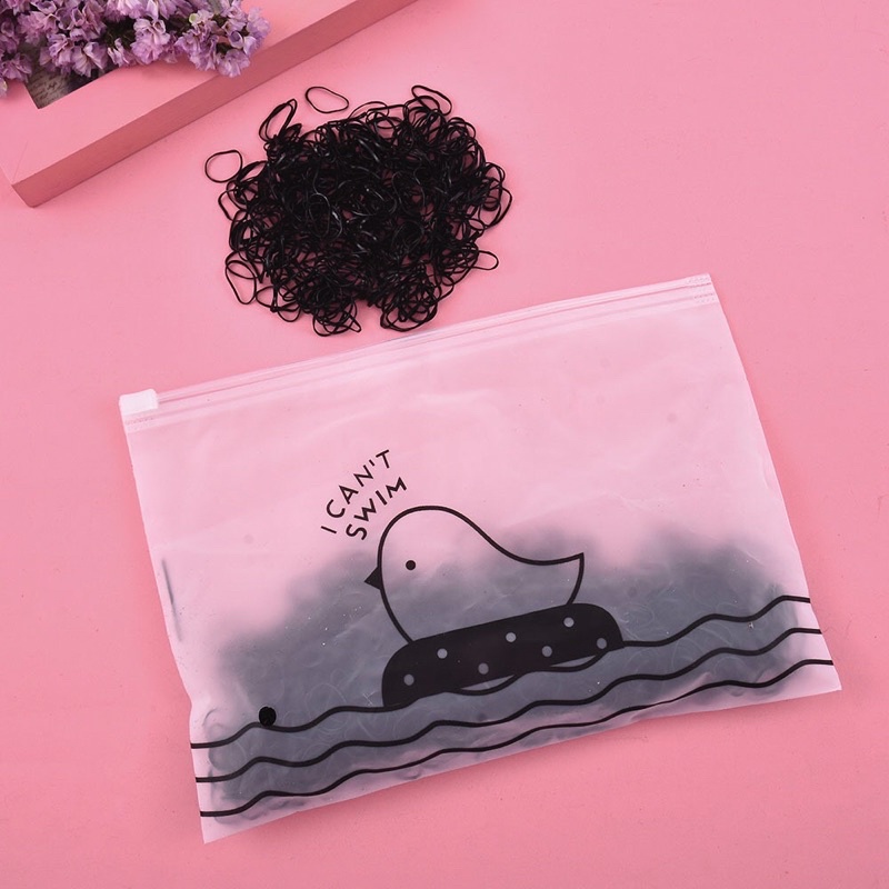 Set 1000 dây buộc tóc co giãn nhiều màu thời trang cao cấp