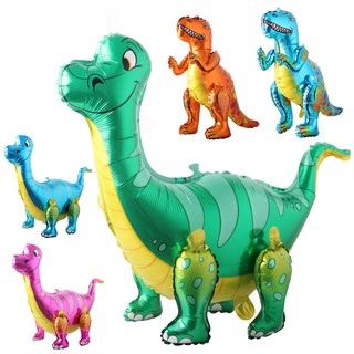 Bong Bóng Khủng Long 3D Màu Xanh Lá Cây Dùng Trang Trí Tiệc Sinh Nhật Cho Bé Trai