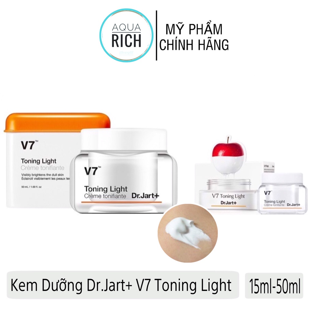 Kem Mặt V7 Toning Light Dr.Jart+ Mini Size 15ml - Kem Mặt V7 Pink Toning Dr.Jart 15ml