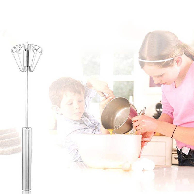 Dụng Cụ Đánh Trứng Bán Tự Động Bằng Thép Không Gỉ