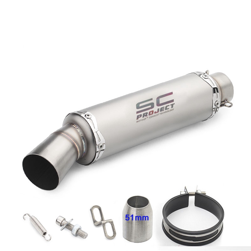 Ống Pô Giảm Thanh Cho Xe Mô Tô 38-51mm SC Tiện Dụng