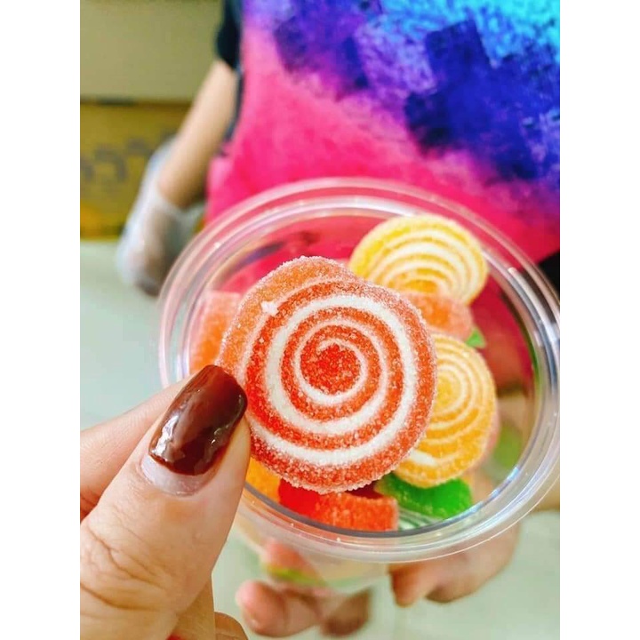 1kg kẹo dẻo xoắn thơm ngon mix vị