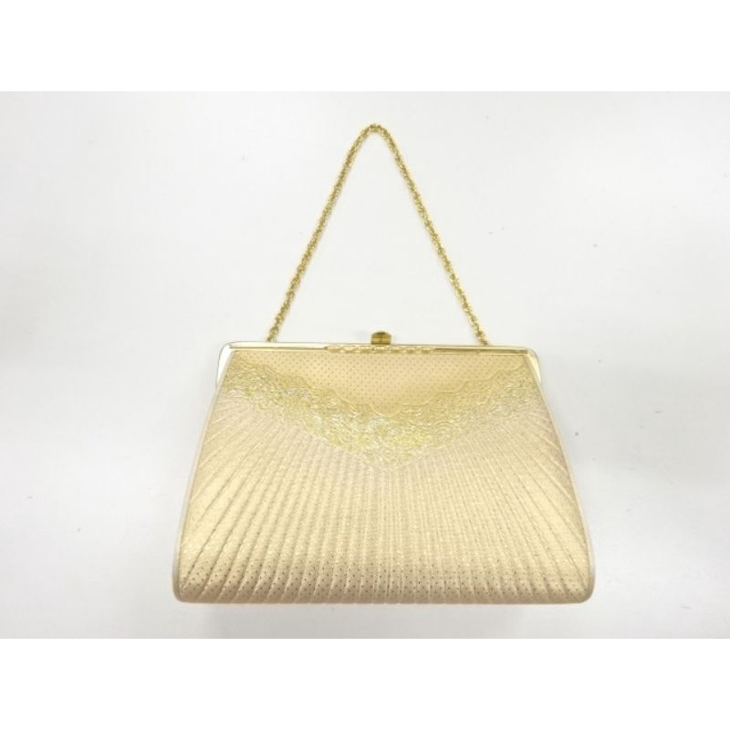 Antique Kimono Bag Nhật Bản - Túi cốp mặc kimono dệt kim Nhật Bản - Woven Floral Plants