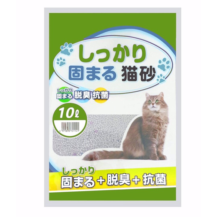 Cát vệ sinh cho mèo Nhật Bản 10L hương cà phê, hoa hồng, phấn trẻ em