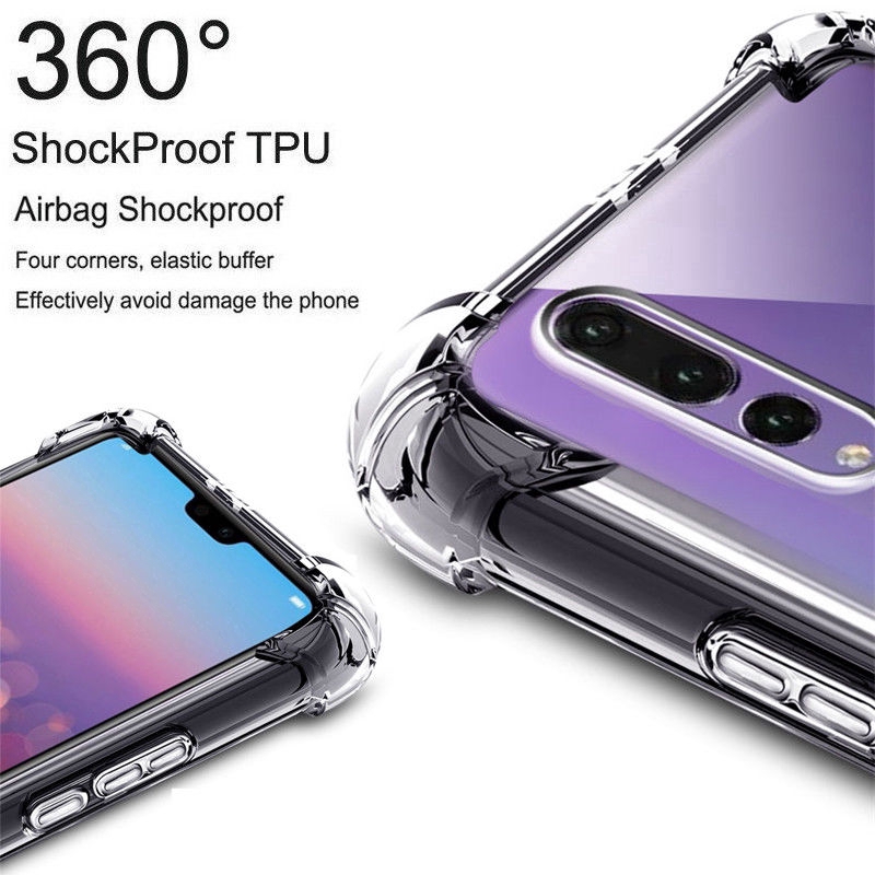 Ốp điện thoại TPU trong suốt chống sốc cho Huawei P20 Pro Lite Nova 3I 3