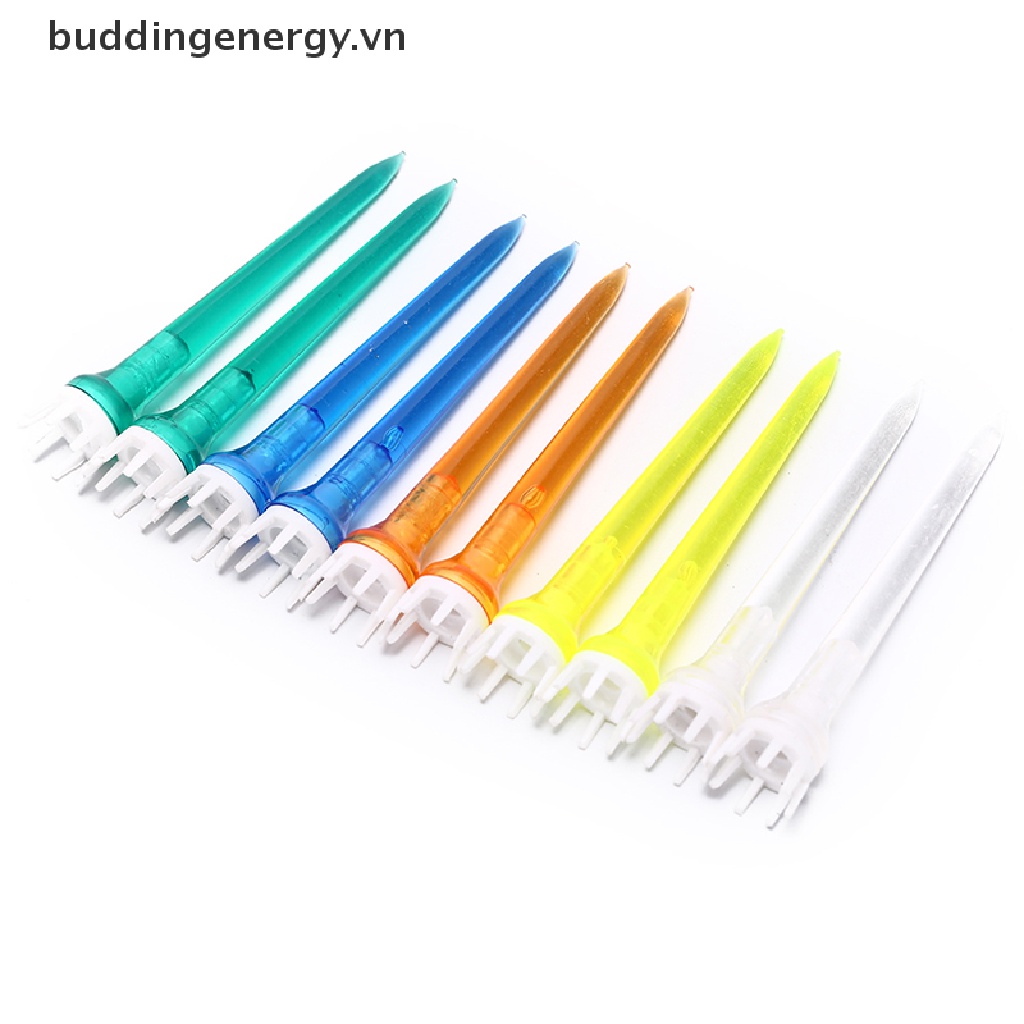 Set 10 tee golf Trong Suốt Nhiều Màu Kích Thước 78mm
