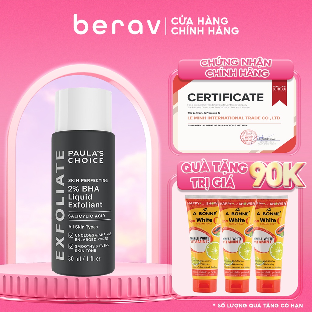 Dung dịch loại bỏ tế bào chết Paula's Choice 2% BHA 30ml Mã 2016