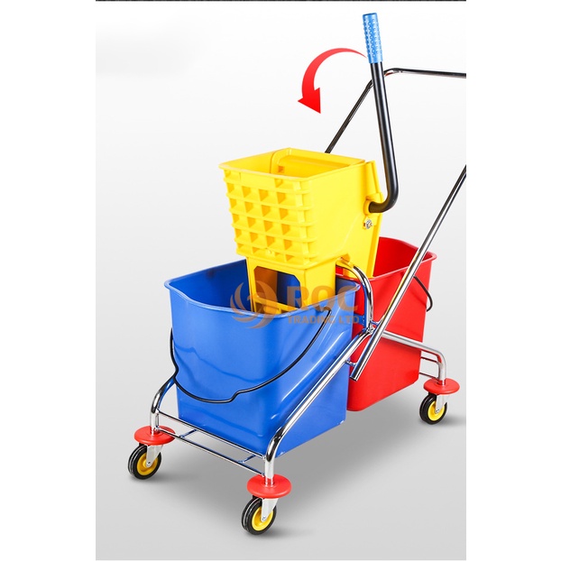 Xe vắt móp thùng đôi dung tích 46L - Xe vắt 46 lít