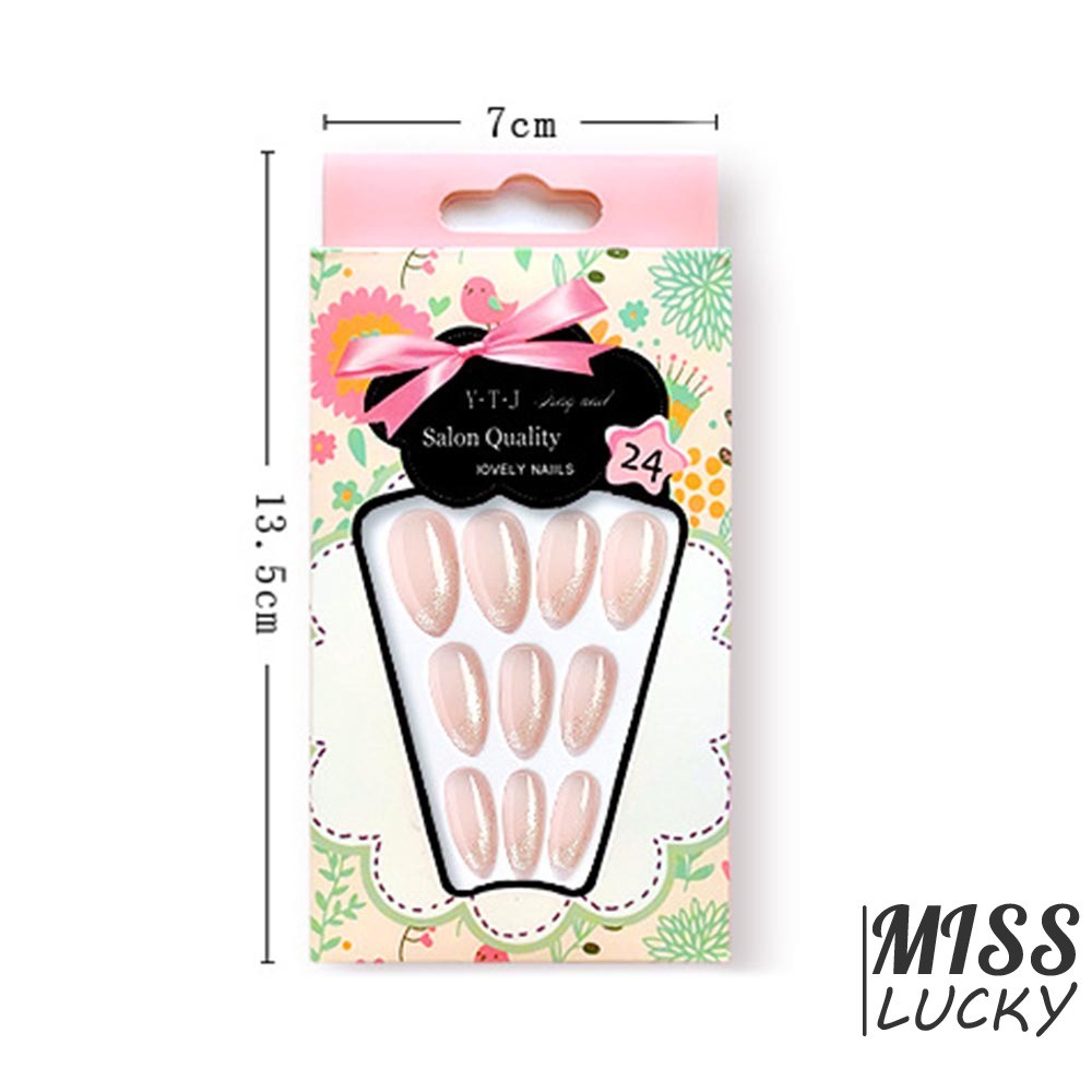 VN Set 24 Móng Tay Giả Thời Trang Quyến Rũ Cho Nữ