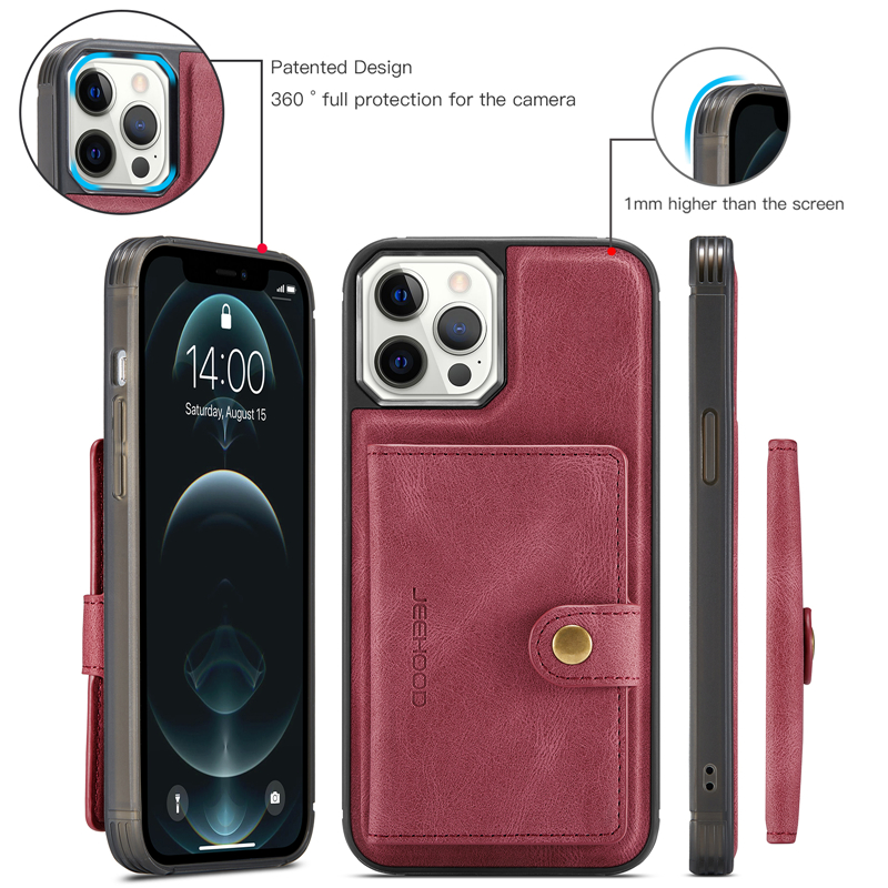 Ốp điện thoại kiểu ví có ngăn đựng thẻ cao cấp cho IPhone 14 13 12 Mini 11 Pro Xs Max XR 8 7