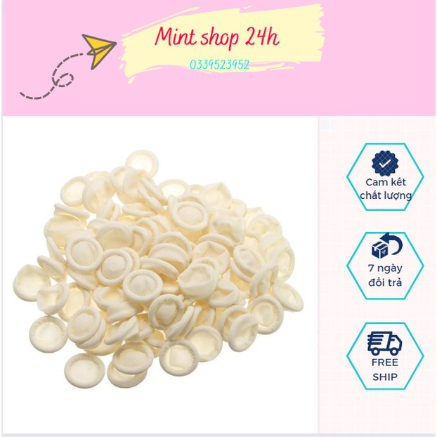 Găng tay cao su xỏ ngón y tế 100 cái