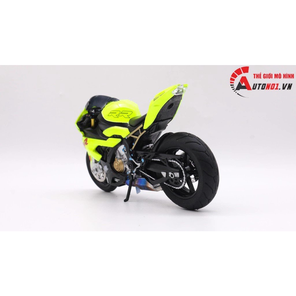 MÔ HÌNH XE ĐỘ BMW S1000RR GREEN ĐỘ PÔ SC TỈ LỆ 1:12 AUTONO1 D193