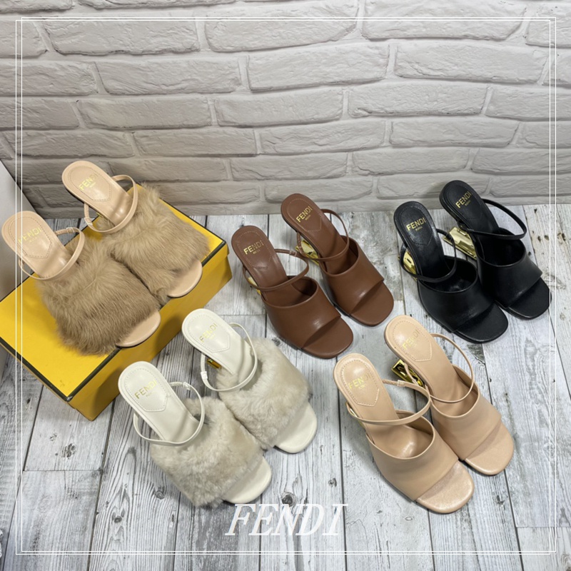 Giày cao gót FENDI cao 8cm thời trang quyến rũ cho nữ size 35-39