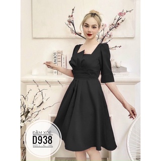 (60-90KG) MINSTORE Bigsize Đầm xoè D938
