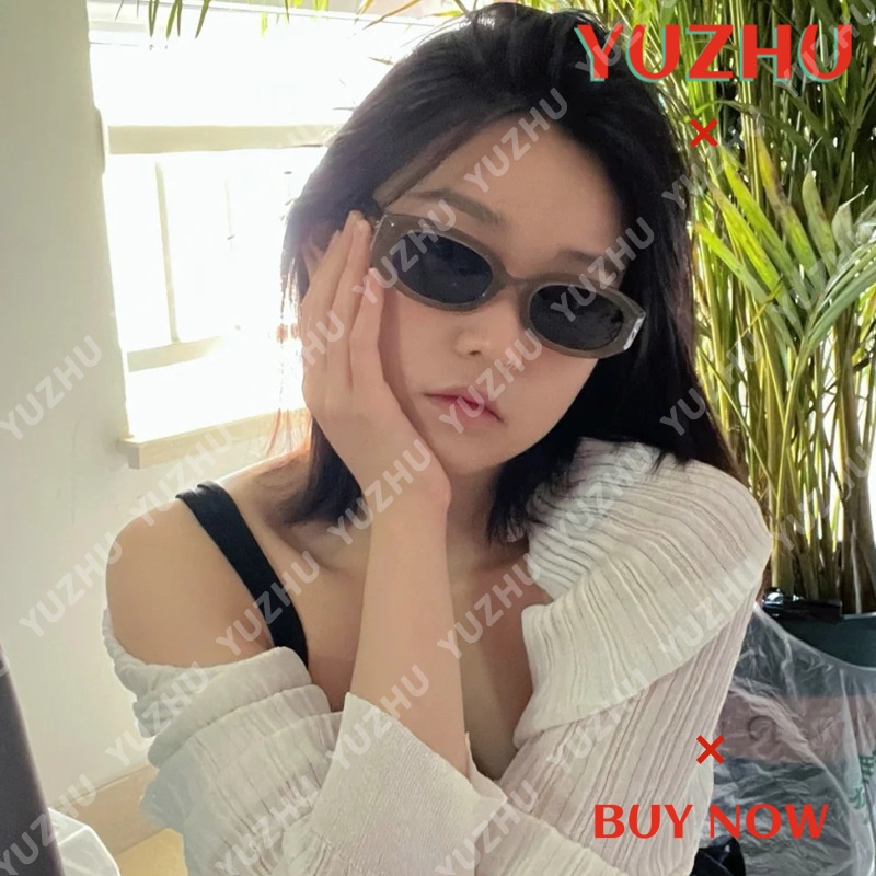 (YUZHU) Kính Râm Gọng Oval Nhỏ Thời Trang Phương Tây Cổ Điển Che Nắng Ngoài Trời